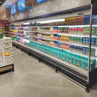 Trưng bày trưng bày tủ lạnh rã đông tự động, Tủ lạnh làm lạnh mở 1200L