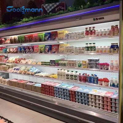 800L Multideck Open Chiller Siêu thị Hiển thị các lớp rau có thể điều chỉnh