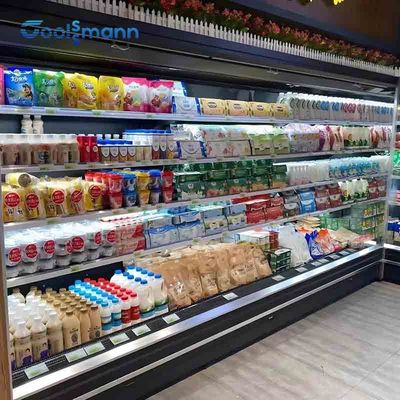 Tủ lạnh trưng bày bánh đáy bằng thép không gỉ, Tủ đông trưng bày mở 2500L 580kg