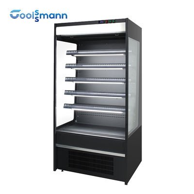 Tủ trưng bày mở thực phẩm Máy làm lạnh siêu thị Tủ trưng bày rã đông tự động
